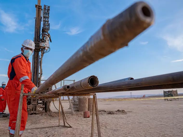 Drilling pipes and Geotechnical activities in the Technip Project ,Assuit, Egypt
Employees working on geotechnical drilling activities for Technip Project, Assuit, Egypt.