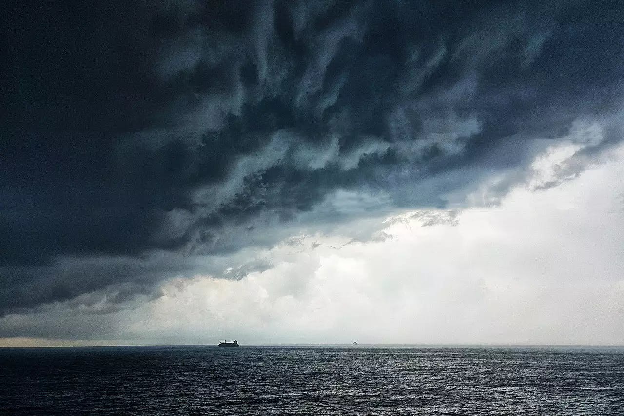 Thunderstorm stock image