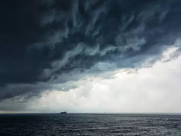 Thunderstorm stock image