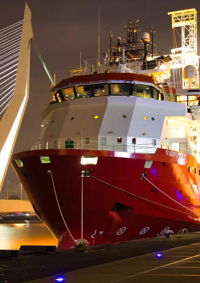 The naming ceremony for the Fugro Quest