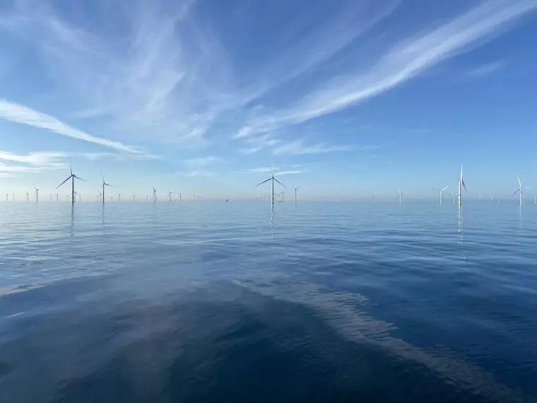 Offshore wind farm in the North Sea