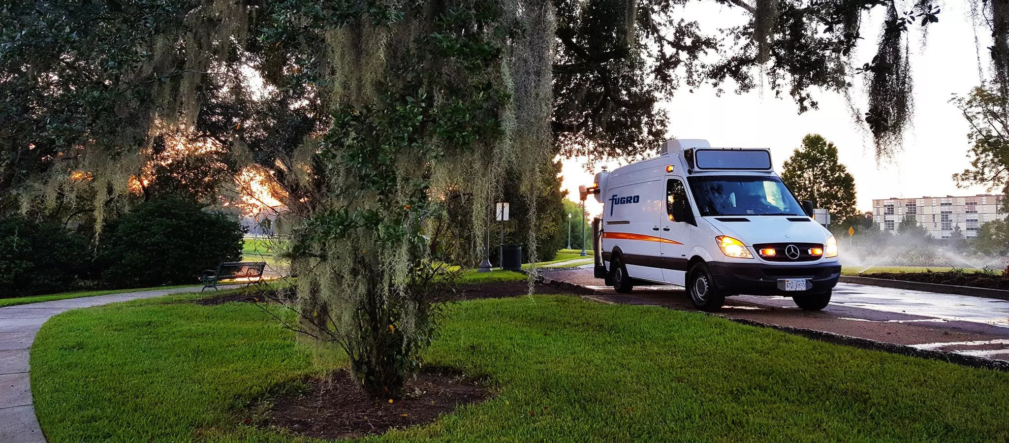 Fugro ARAN is mobilized to South Carolina, starting in Columbia, to collect road data for South Carolina Department of Transportation (SCDOT)
