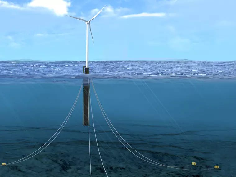 Floating wind lidar- continuous monitoring system to track fatigue and detect anomalies in structural response. Provides a cost-effective monitor for offshore floating wind farms. Carbon Trust Floating Wind industry project