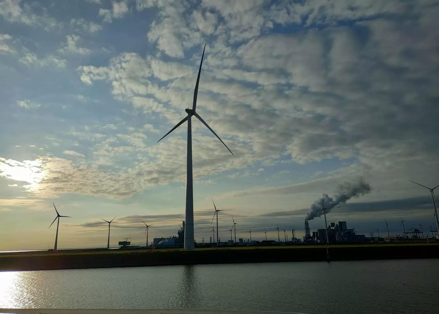 Wind turbines in a coastal environment
