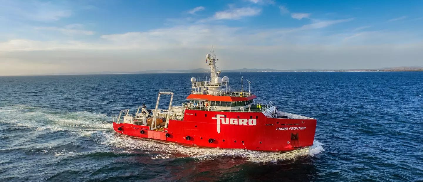 Fugro Frontier is one of our dedicated coastal survey vessels (the FOSCV 53 range), suited for offshore wind energy projects, offshore cable and pipeline corridor design and nautical hydrographic charting programmes. Fitted with the latest survey equipment, these vessels are the most advanced of their type.