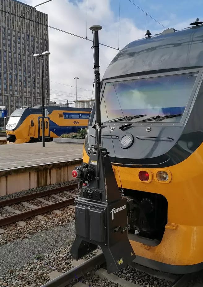 RILA system mounted on a service train in the Netherlands