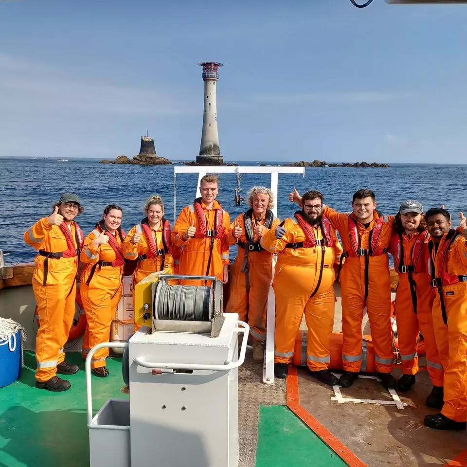 Students on the hydrography course with Fugro Academy training centre in Falmouth